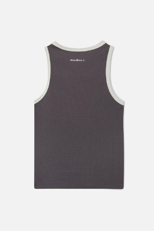 Camiseta sin Manga Scuffers Waffle SCFF Azules | 59230BNUZ