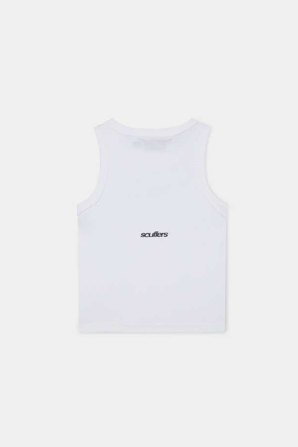 Camiseta sin Manga Scuffers With Love Blancos | 31670CEUM