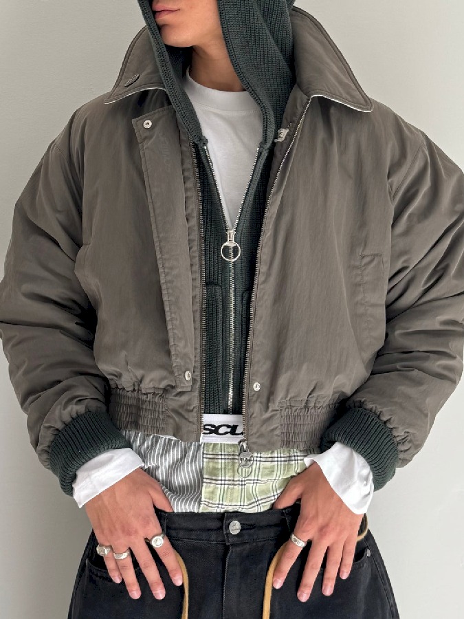 Chamarra Scuffers Harrington Grises Oscuro | 21394XOGF