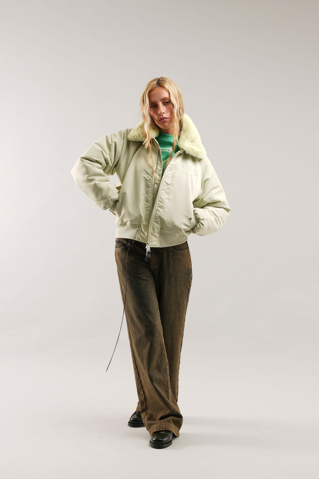 Chamarra Scuffers SCFF Bomber Jacket Verdes Verde Menta | 26875BROL