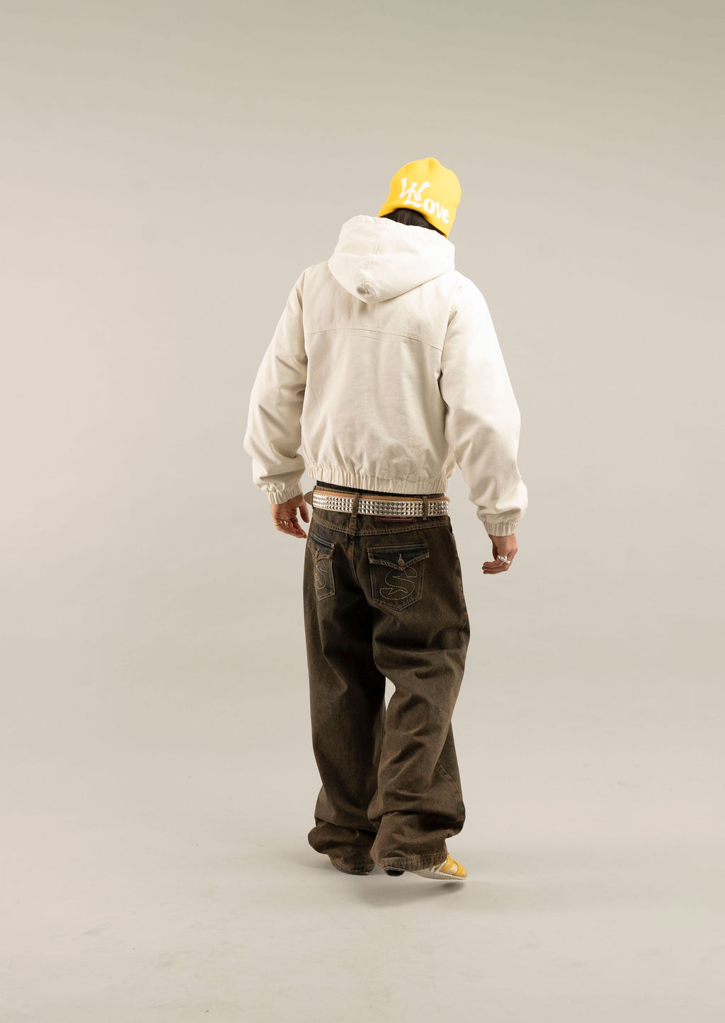 Chamarra Scuffers Stained Jacket Ecru | 97351BMRH