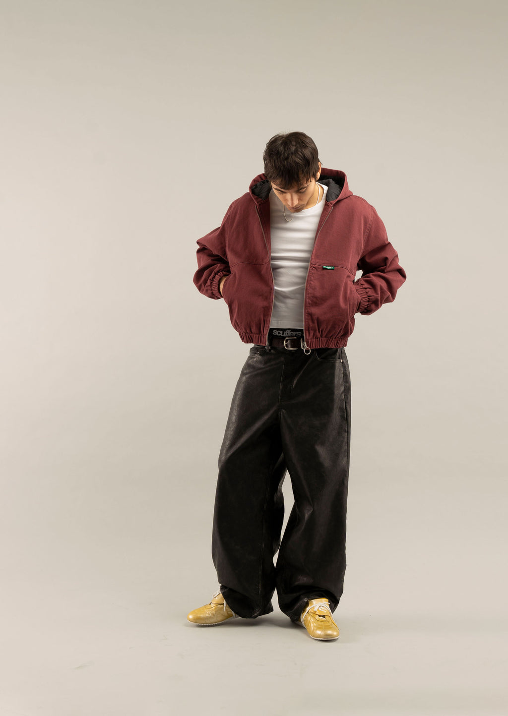 Chamarra Scuffers Stained Work Jacket Vino | 41235PKAL