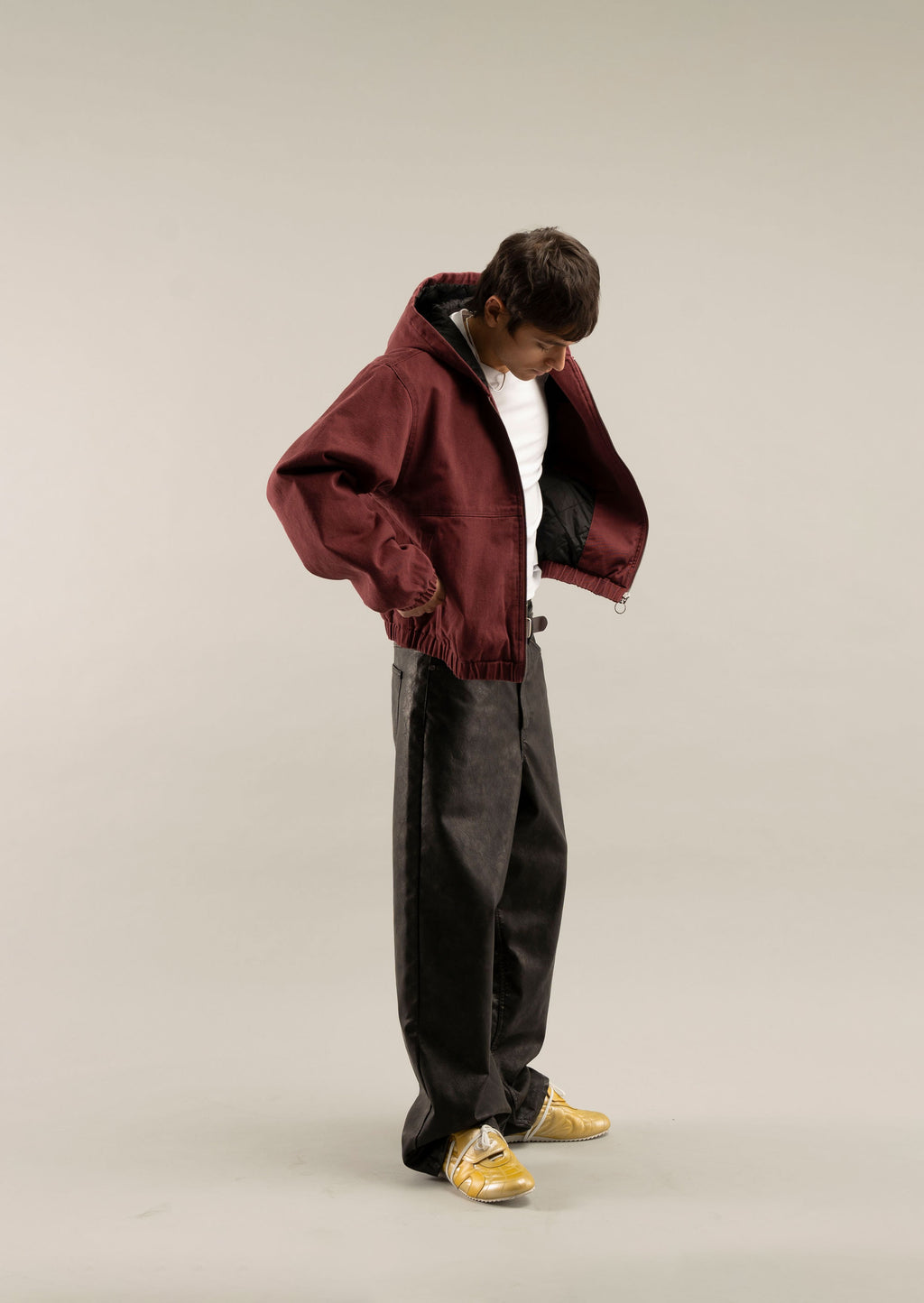 Chamarra Scuffers Stained Work Jacket Vino | 41235PKAL