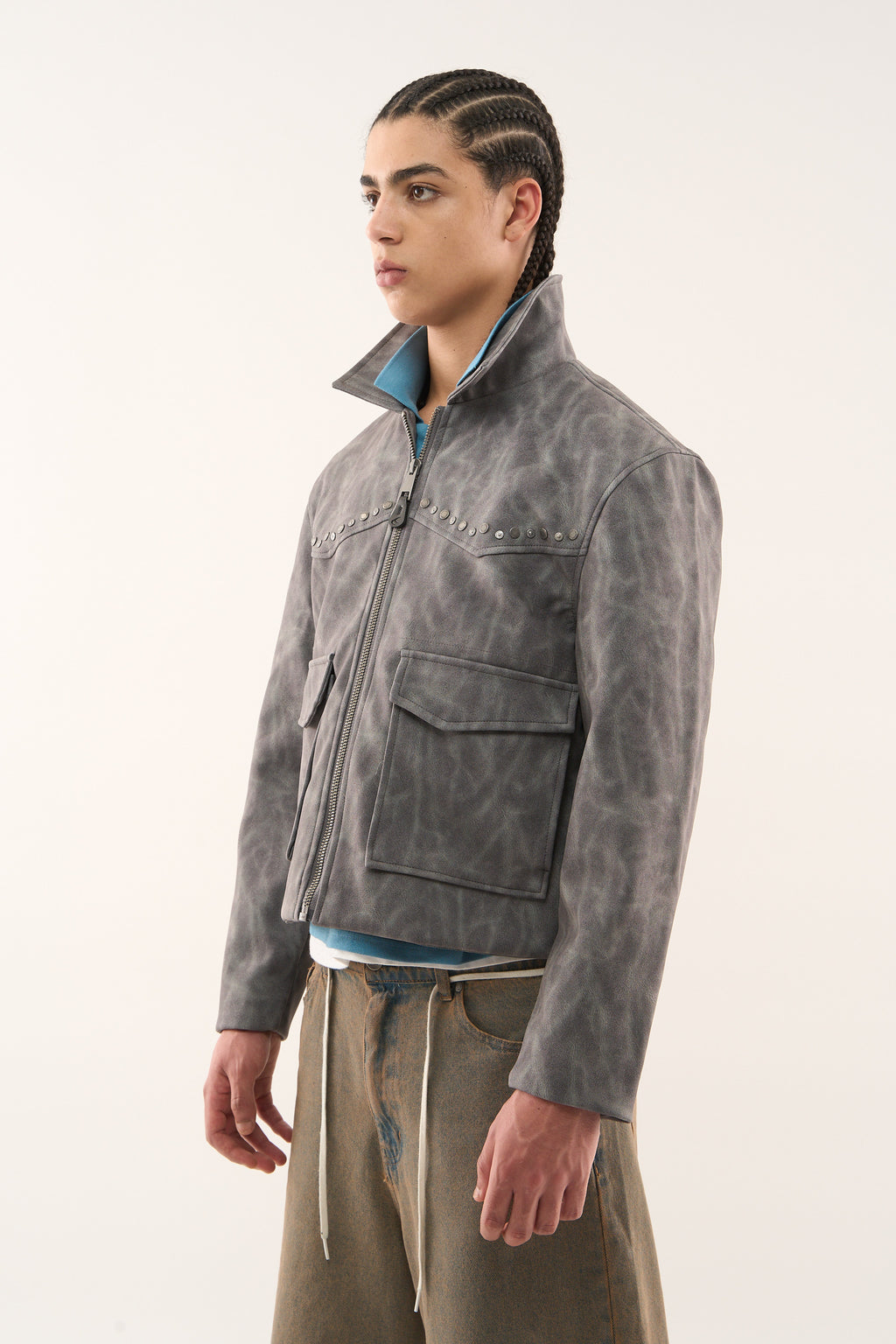Chamarras Scuffers West Jacket Grises | 46038NPUK 
