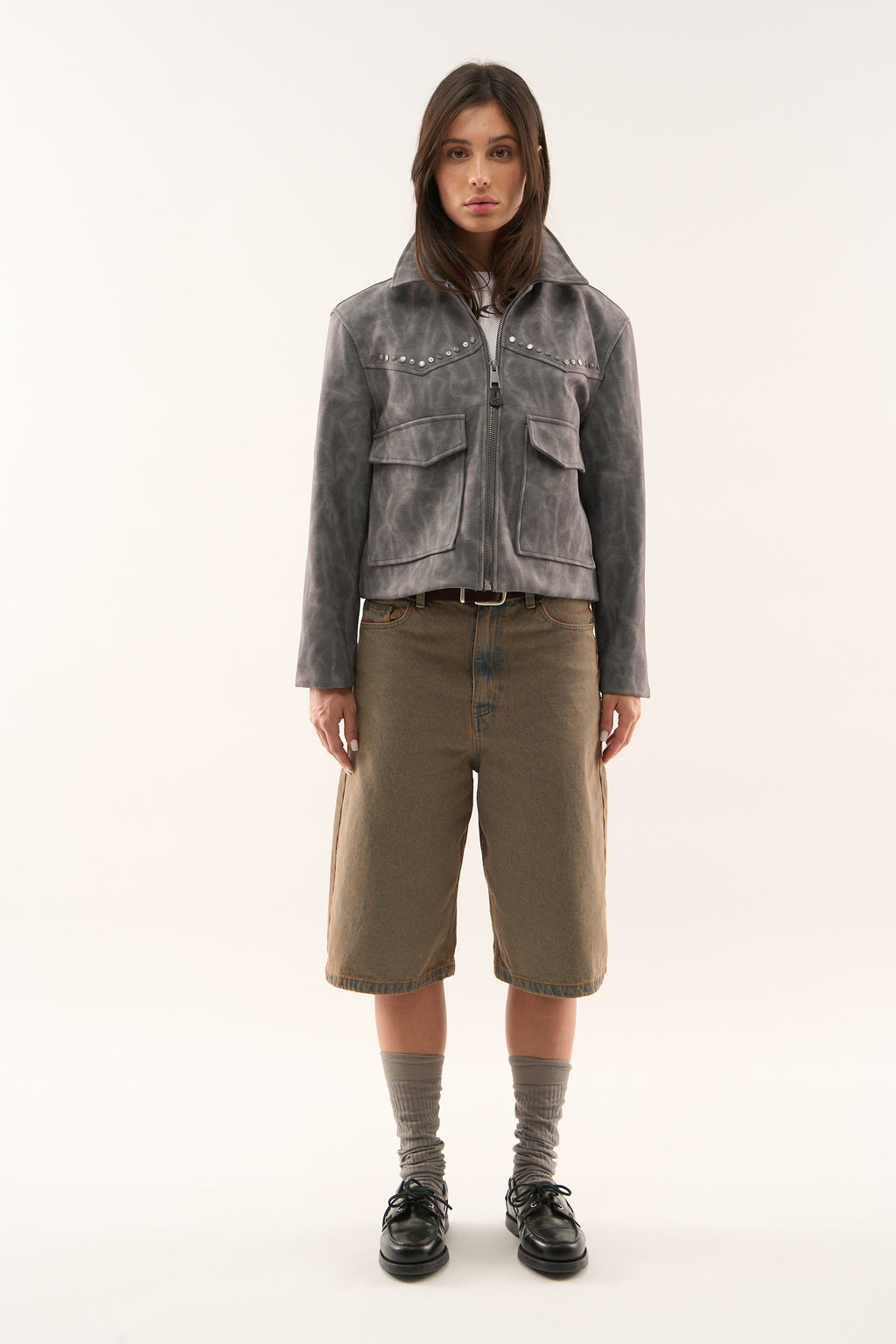 Chamarras Scuffers West Jacket Grises | 46038NPUK 