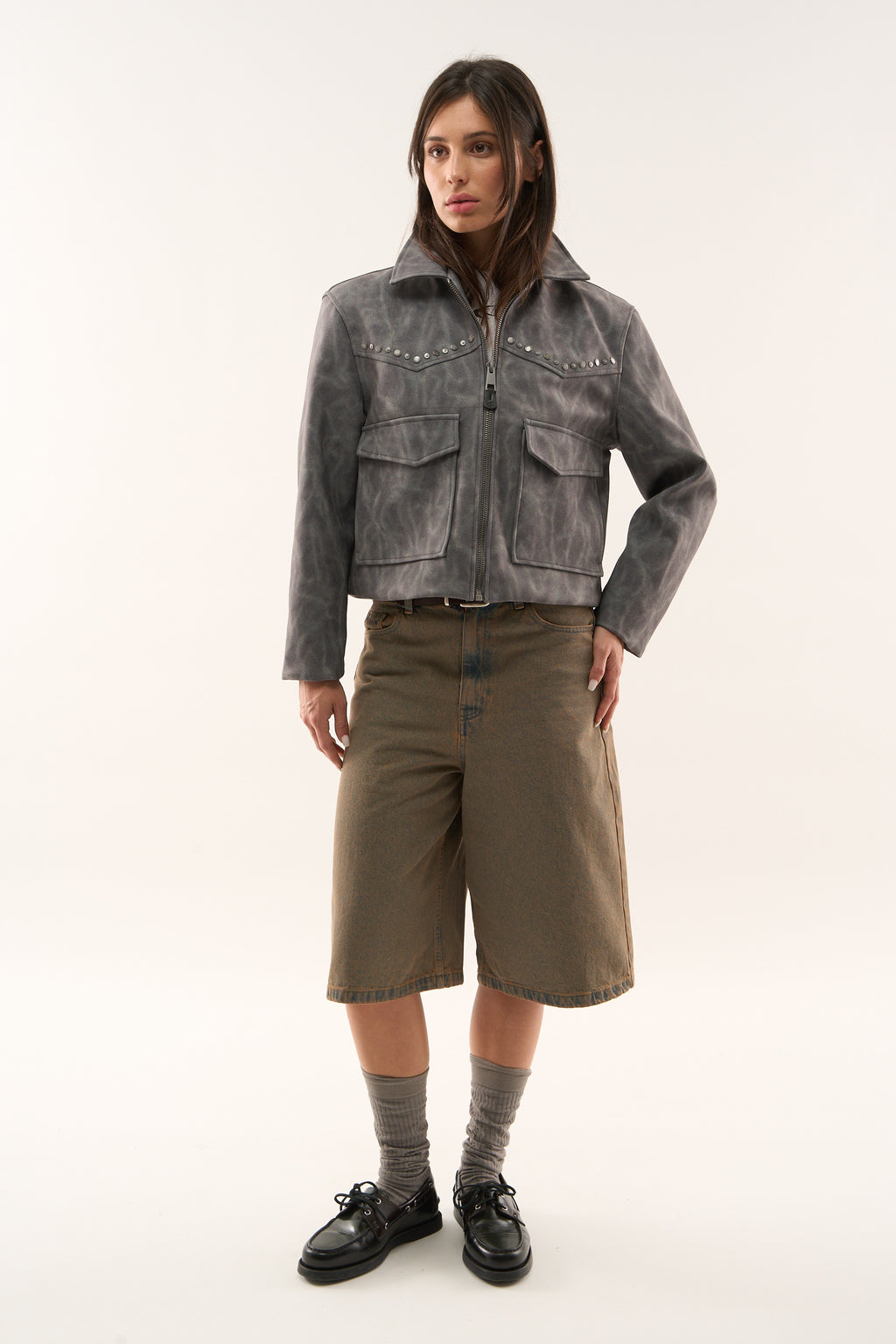 Chamarras Scuffers West Jacket Grises | 46038NPUK 