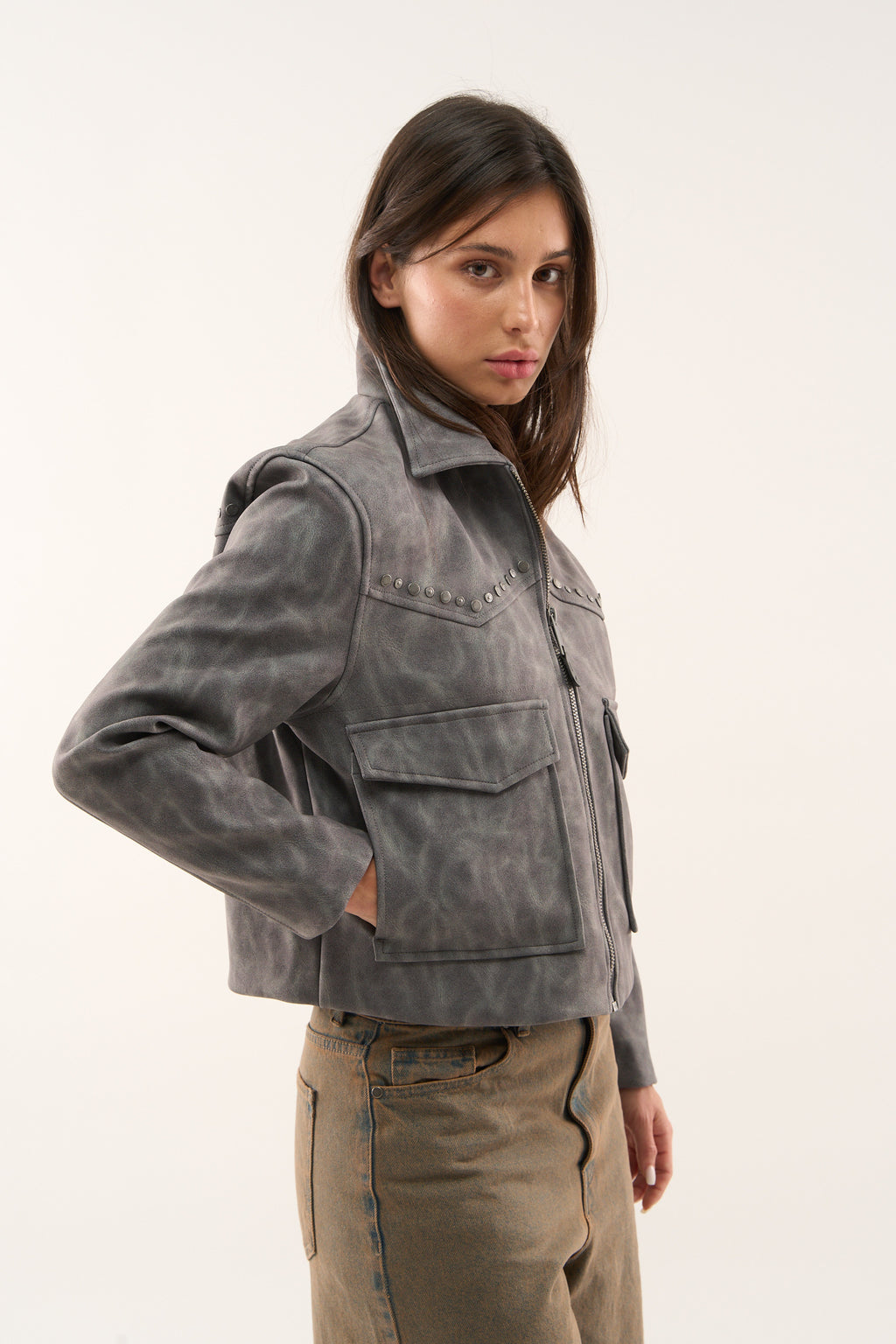 Chamarras Scuffers West Jacket Grises | 46038NPUK 