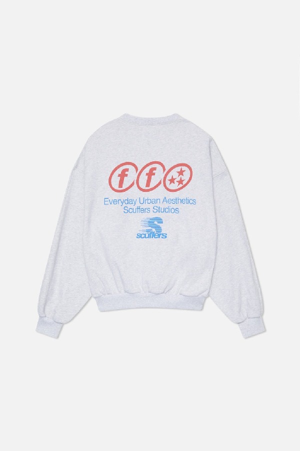 Crewneck Scuffers FFs Grises Claro | 72510QANE