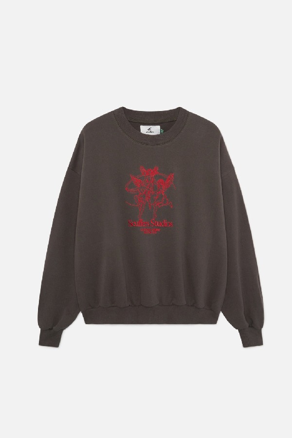 Crewneck Scuffers Los Angeles Grises Oscuro | 24531UQYE