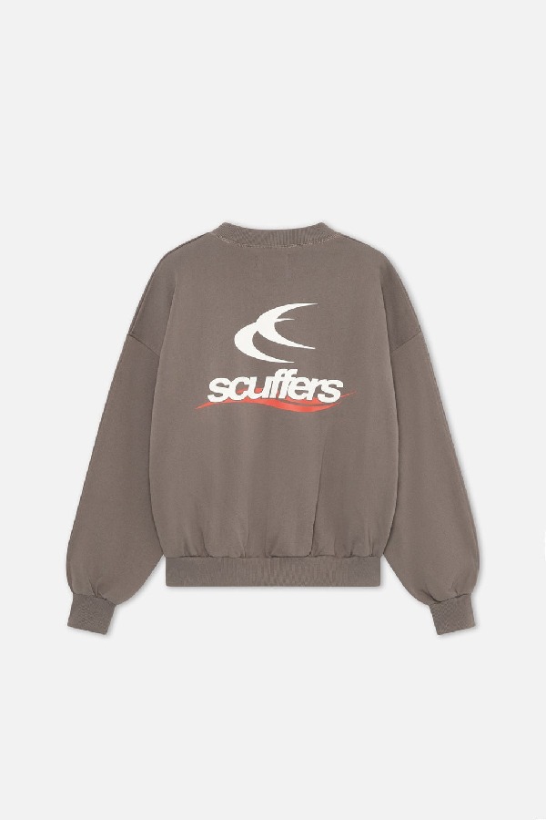Crewneck Scuffers Sign Grises | 71862VAJE