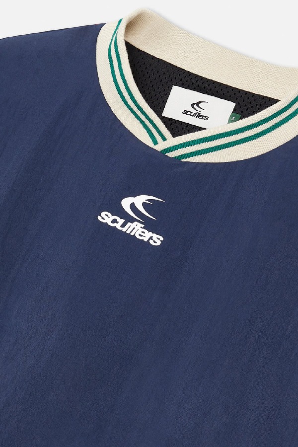 Crewneck Scuffers Sports Tech Azul Marino Verdes | 87406PWVA