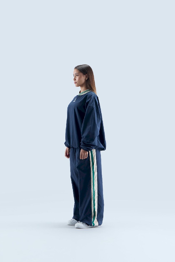Crewneck Scuffers Sports Tech Azul Marino Verdes | 87406PWVA