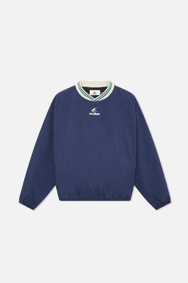 Crewneck Scuffers Sports Tech Azul Marino Verdes | 87406PWVA