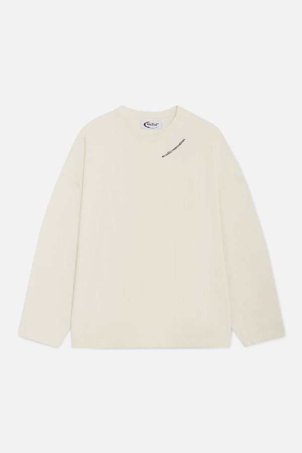 Crewneck Scuffers Studios Sweatshirt Ecru | 48120IKXH
