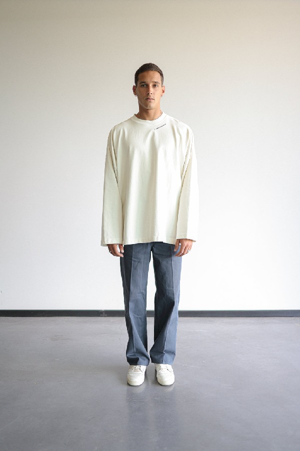 Crewneck Scuffers Studios Sweatshirt Ecru | 48120IKXH