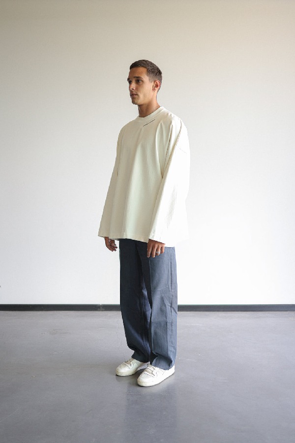Crewneck Scuffers Studios Sweatshirt Ecru | 48120IKXH