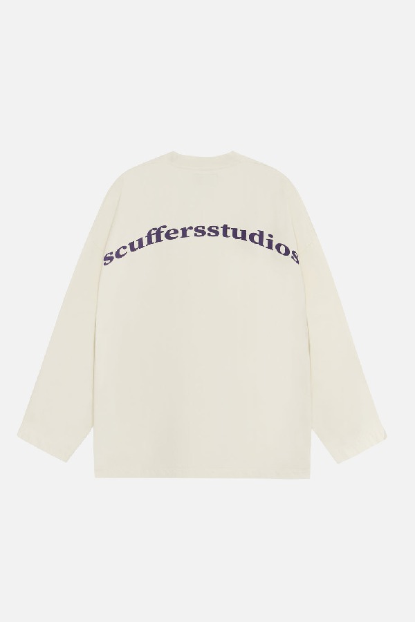 Crewneck Scuffers Studios Sweatshirt Ecru | 48120IKXH