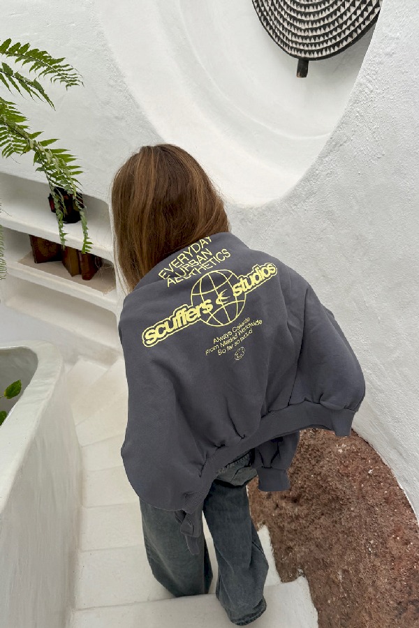 Crewneck Scuffers Universal Grises | 12504DWYI