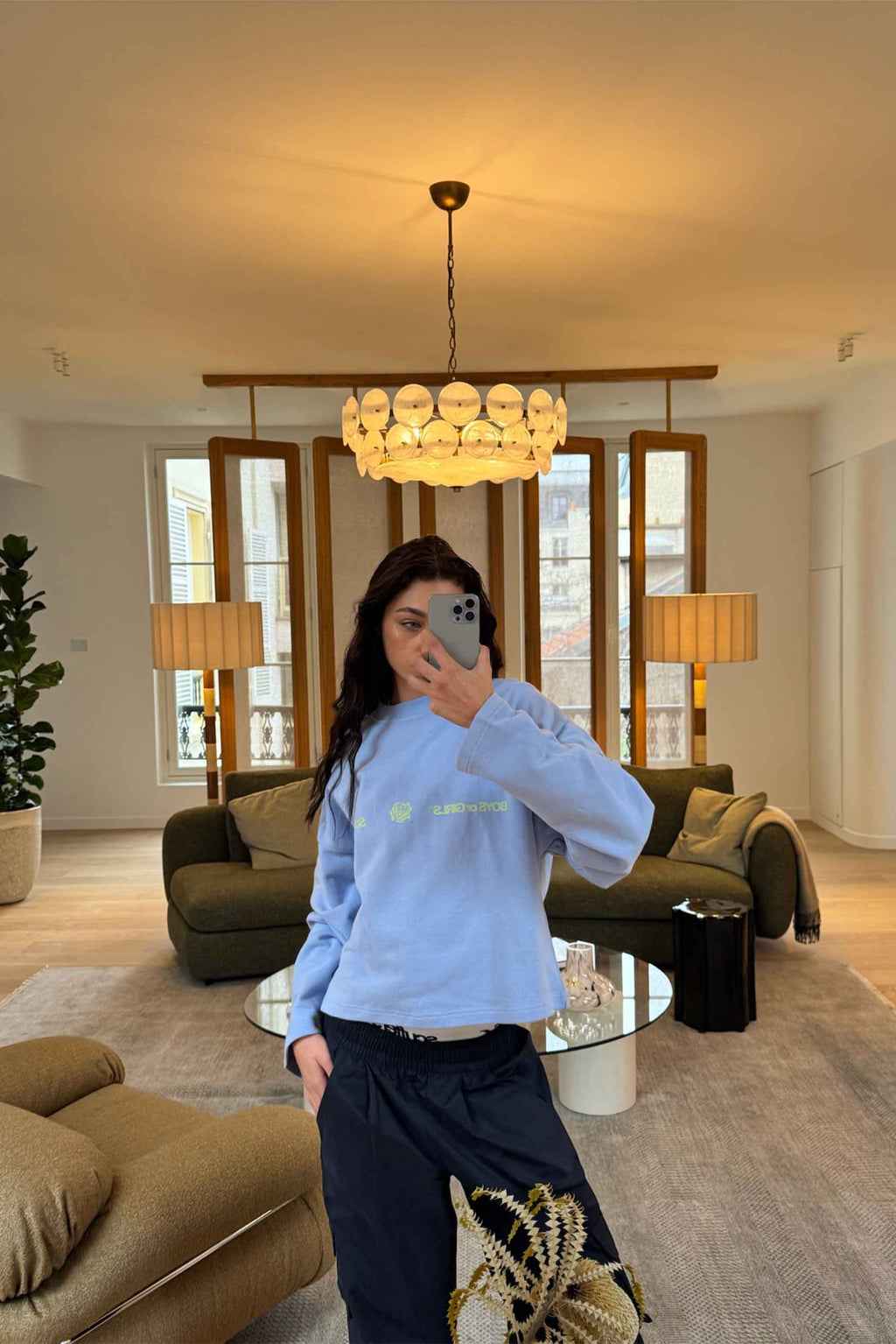Crewnecks Scuffers Boy Sweatshirt Azules Claro | 45970GCWF