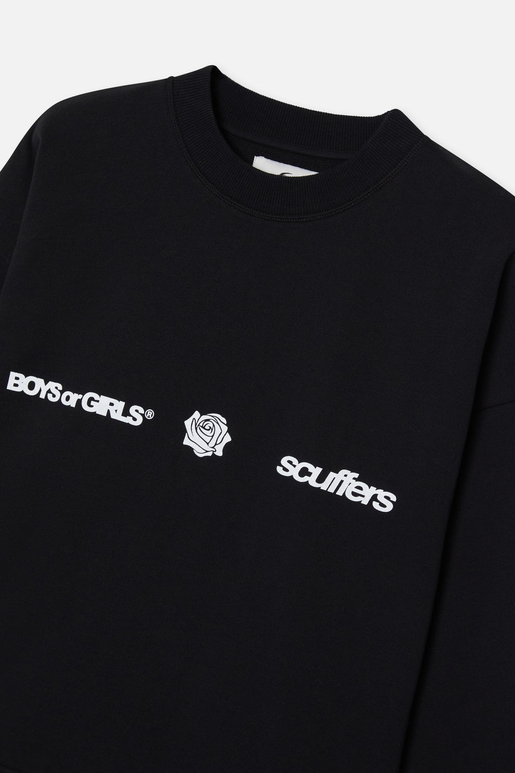 Crewnecks Scuffers Boy Sweatshirt Negros | 40263UNOV