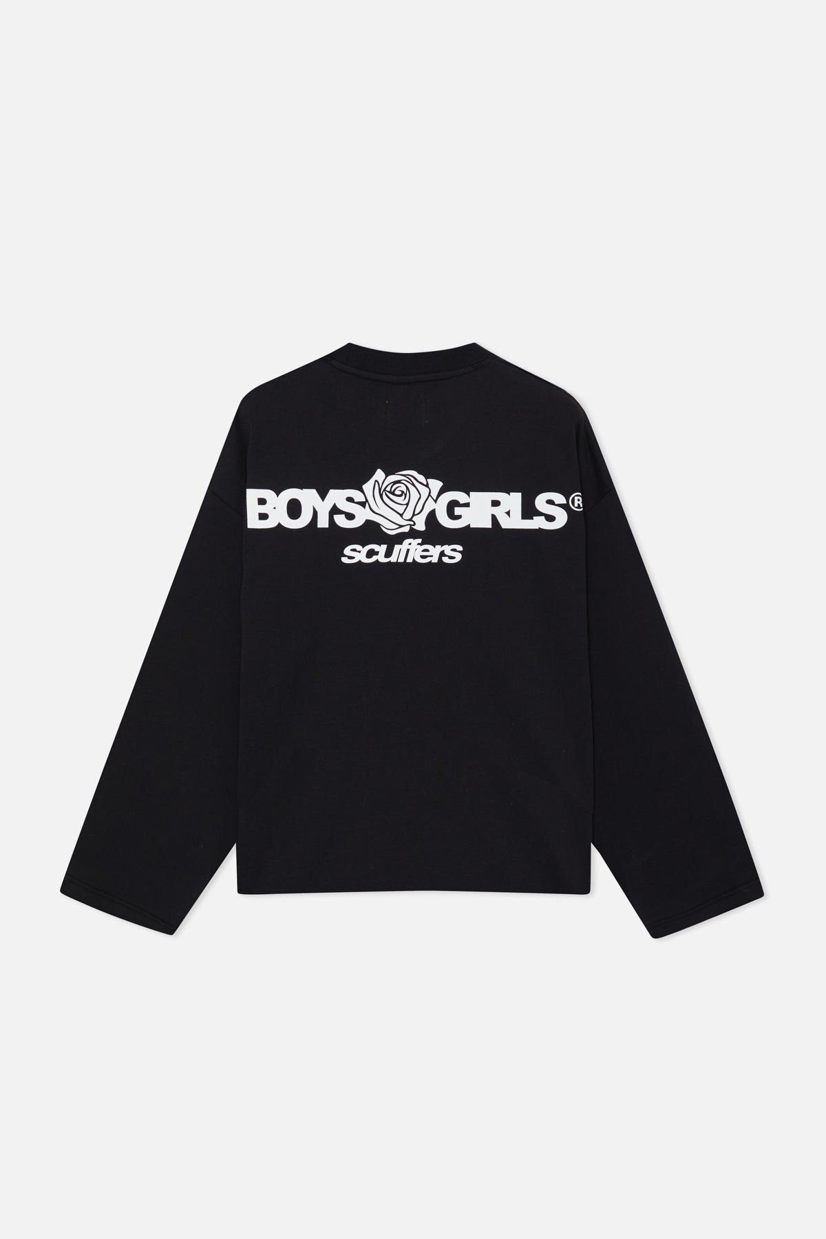 Crewnecks Scuffers Boy Sweatshirt Negros | 40263UNOV