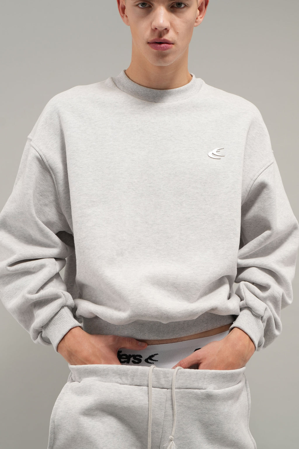 Crewnecks Scuffers Everyday Crewneck Grises | 89126VRNF
