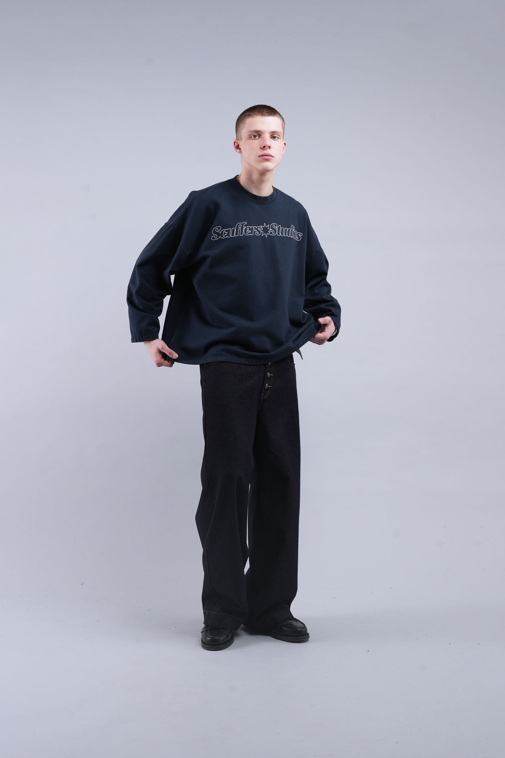 Crewnecks Scuffers Imagery Sweatshirt Azules | 65920BGHX