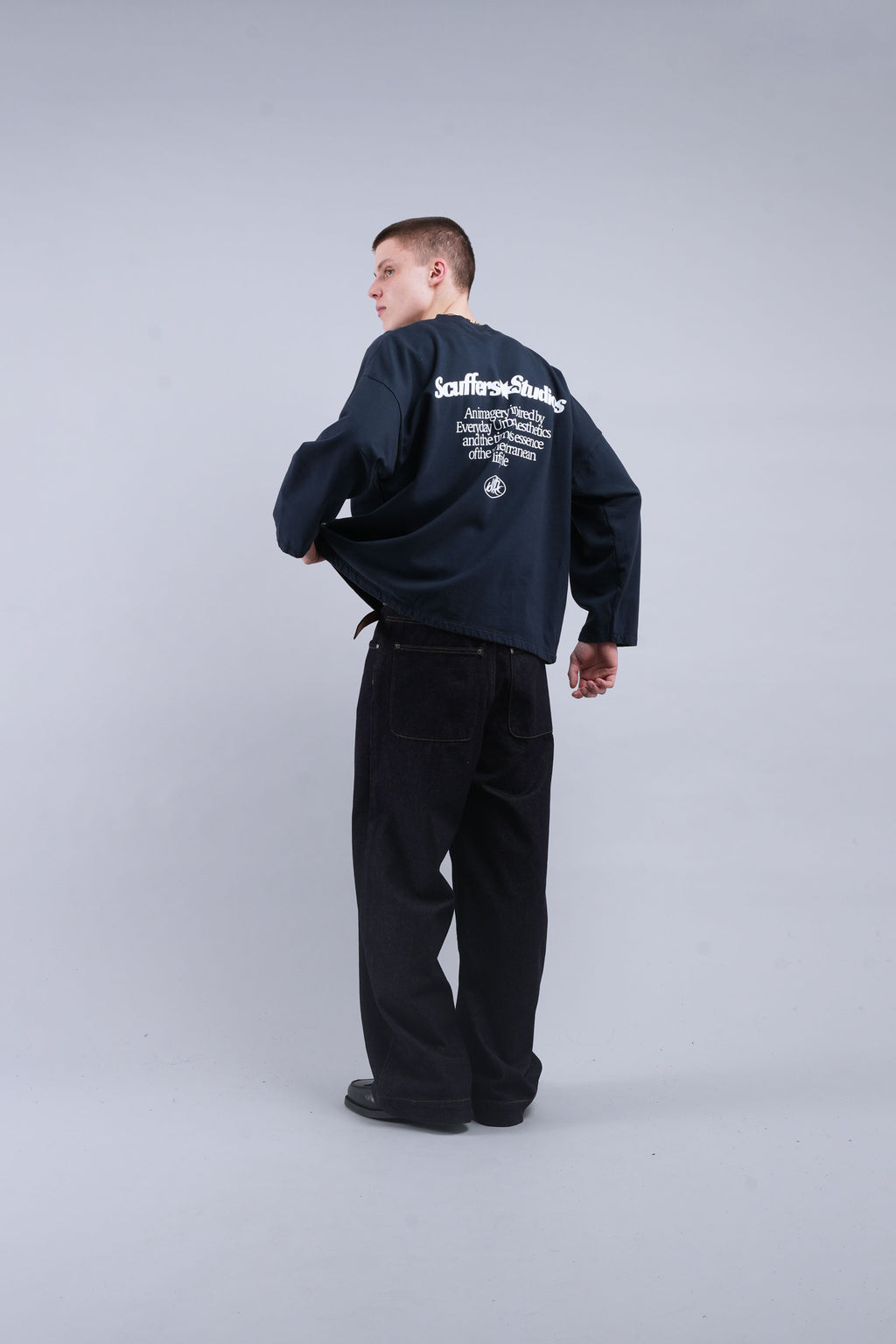 Crewnecks Scuffers Imagery Sweatshirt Azules | 65920BGHX