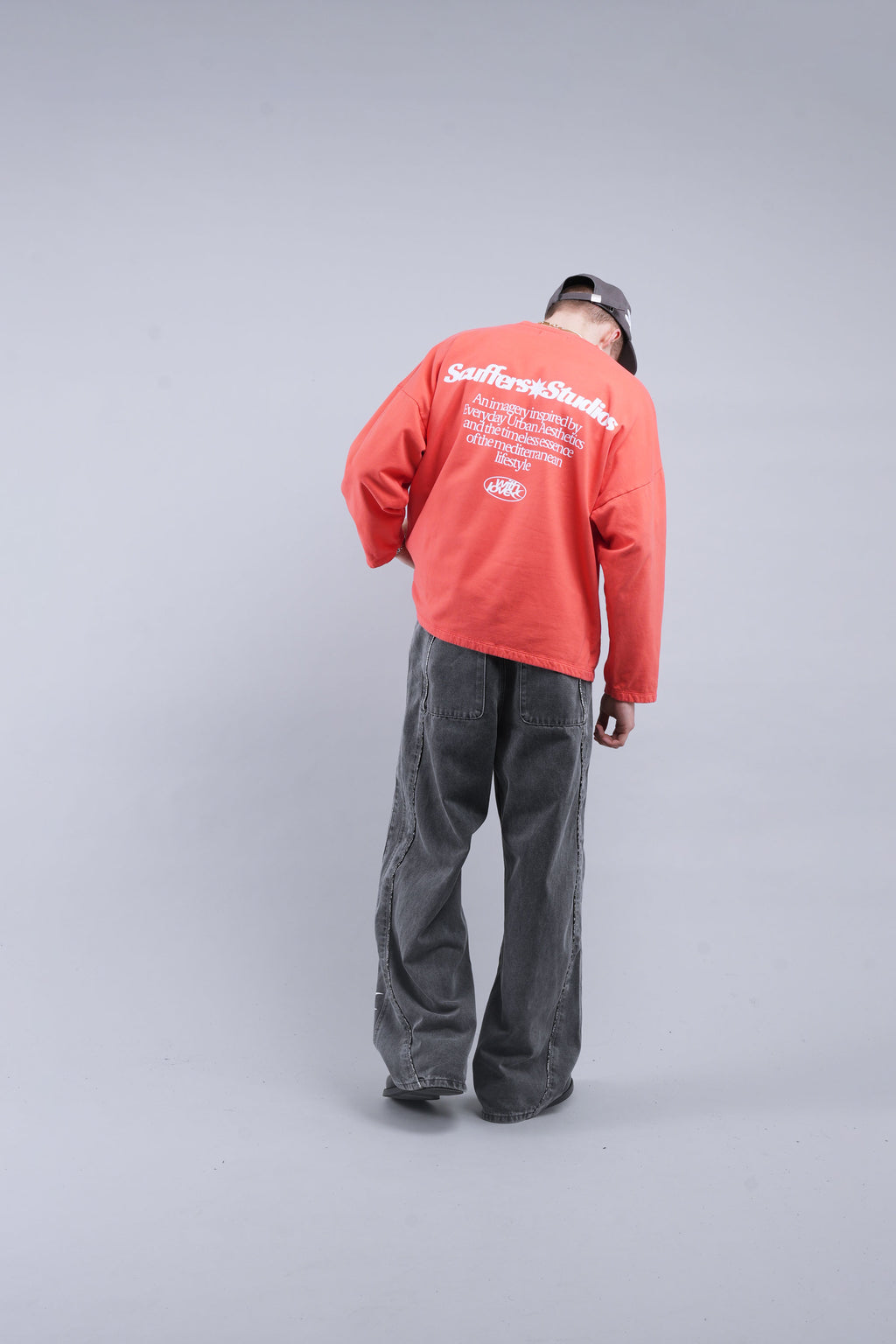 Crewnecks Scuffers Imagery Sweatshirt Coral | 59016WQPR