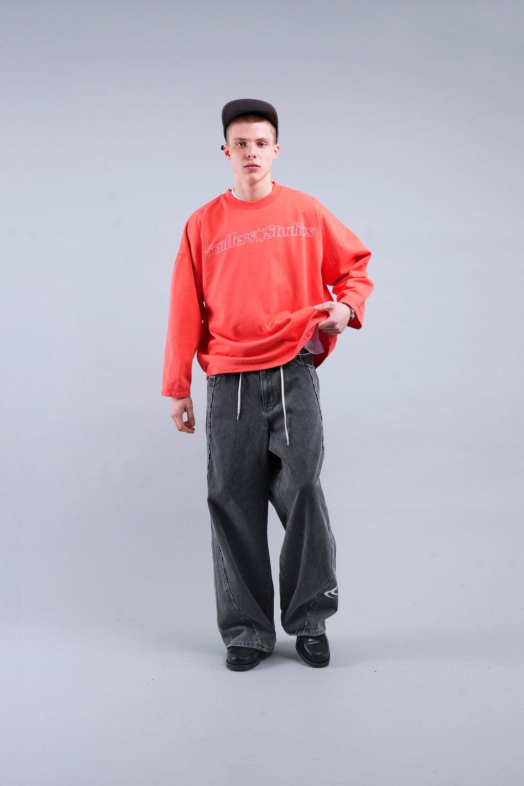 Crewnecks Scuffers Imagery Sweatshirt Coral | 59016WQPR