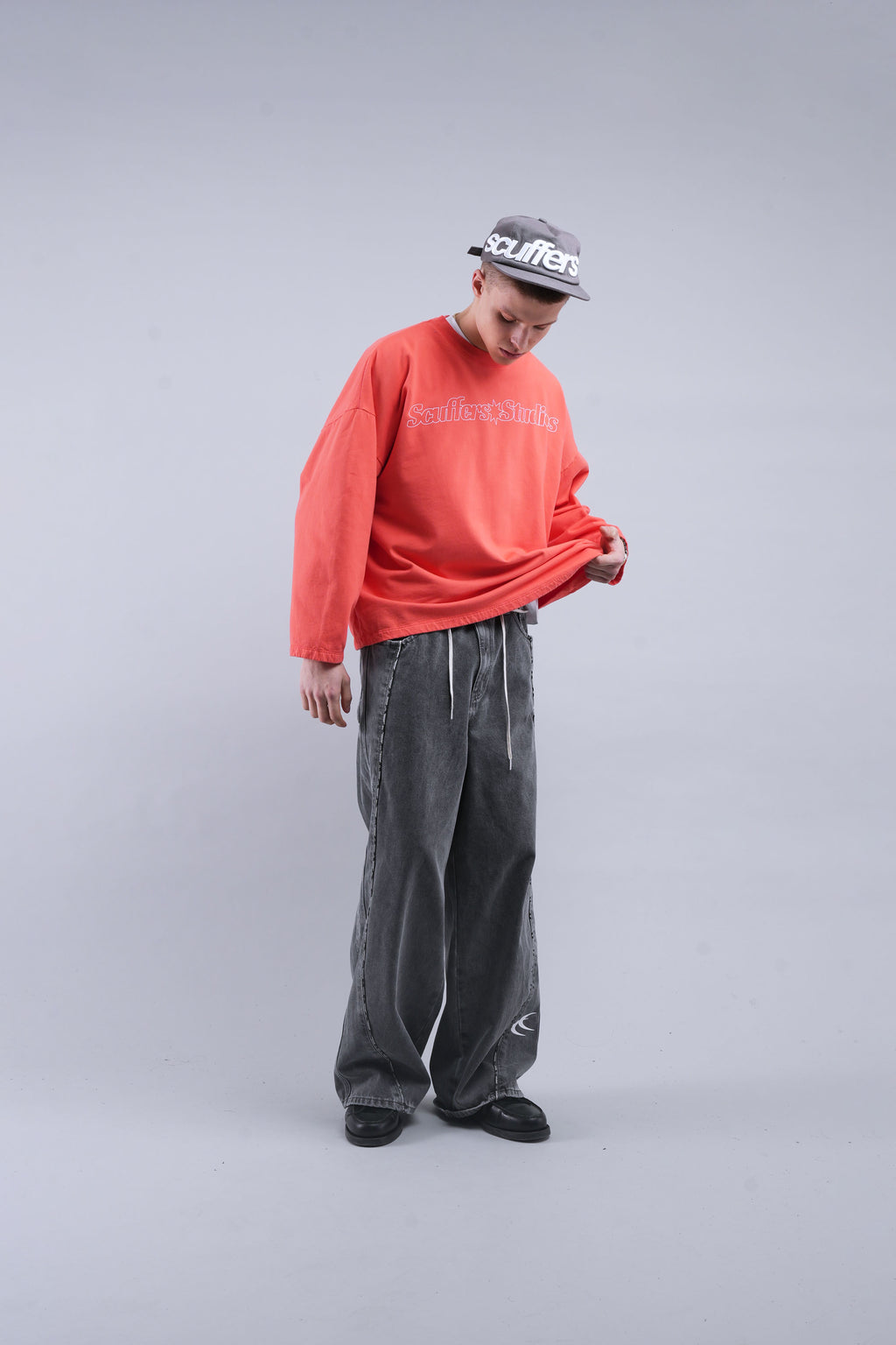 Crewnecks Scuffers Imagery Sweatshirt Coral | 59016WQPR