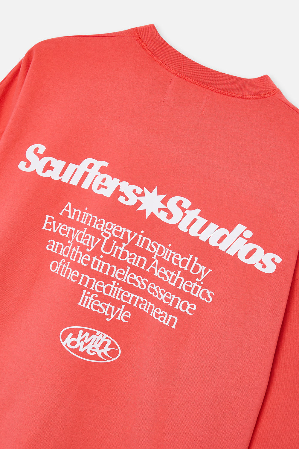 Crewnecks Scuffers Imagery Sweatshirt Coral | 59016WQPR