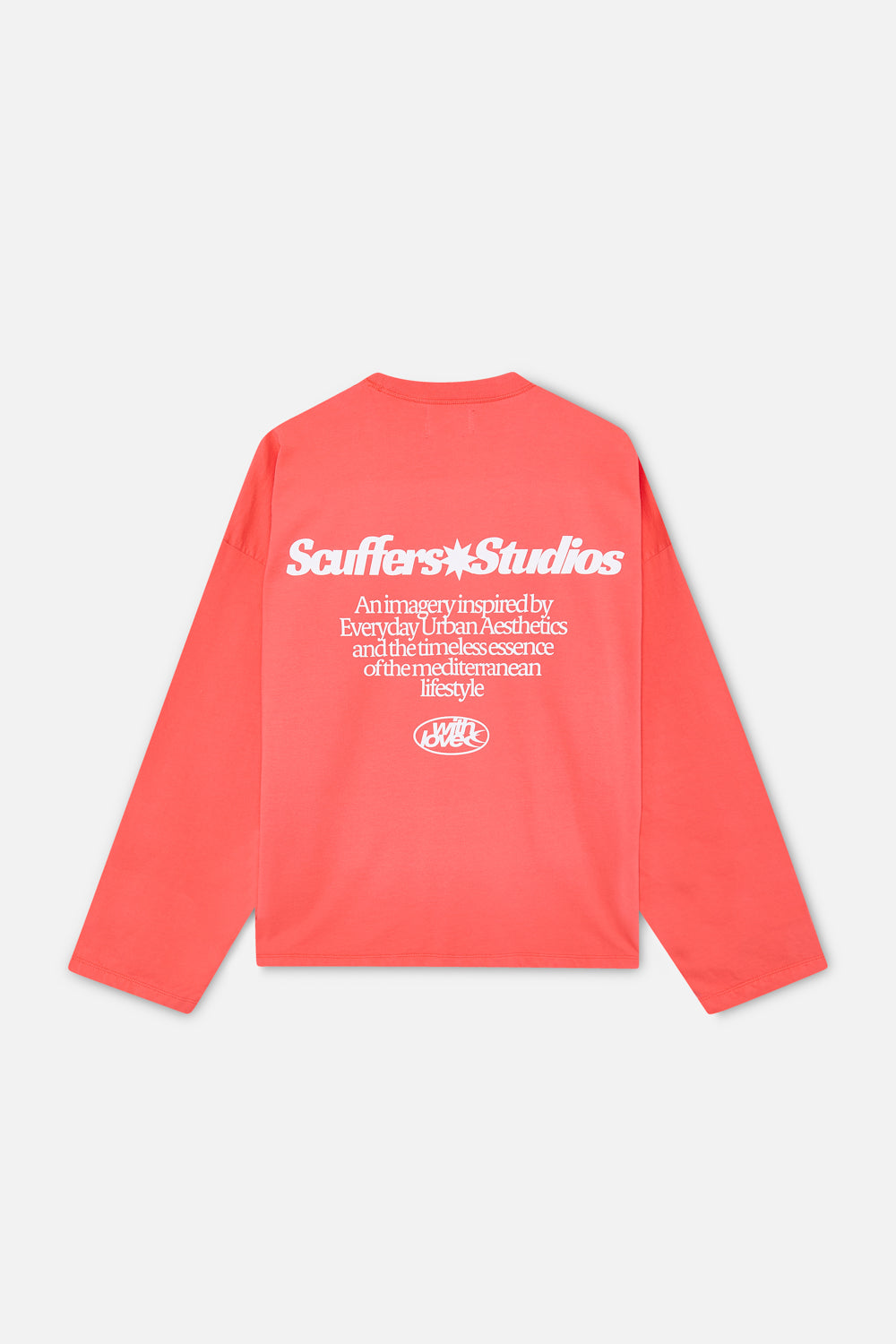 Crewnecks Scuffers Imagery Sweatshirt Coral | 59016WQPR