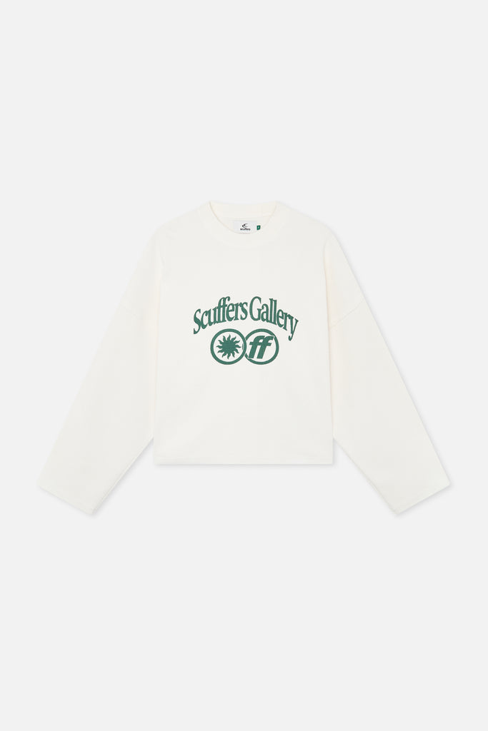 Crewnecks Scuffers Imagery Sweatshirt Ecru | 93817VYGL