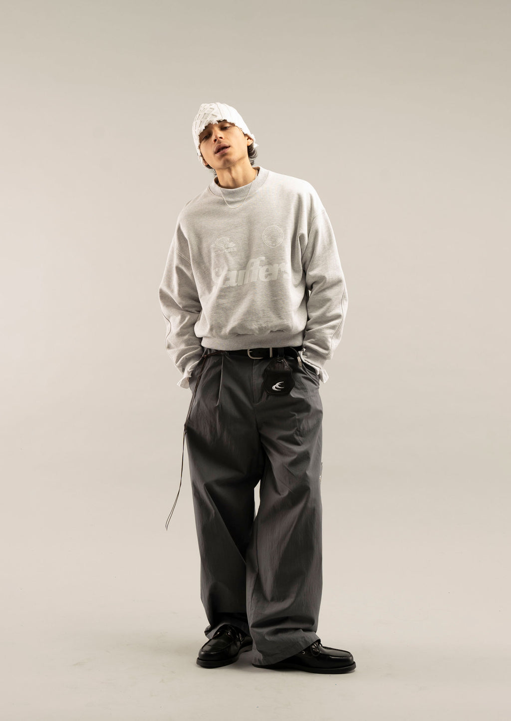 Crewnecks Scuffers Pearl Crewneck Grises | 52346WAEF