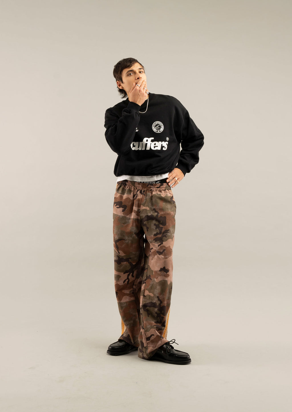 Crewnecks Scuffers Pearl Crewneck Negros | 52349FEMJ