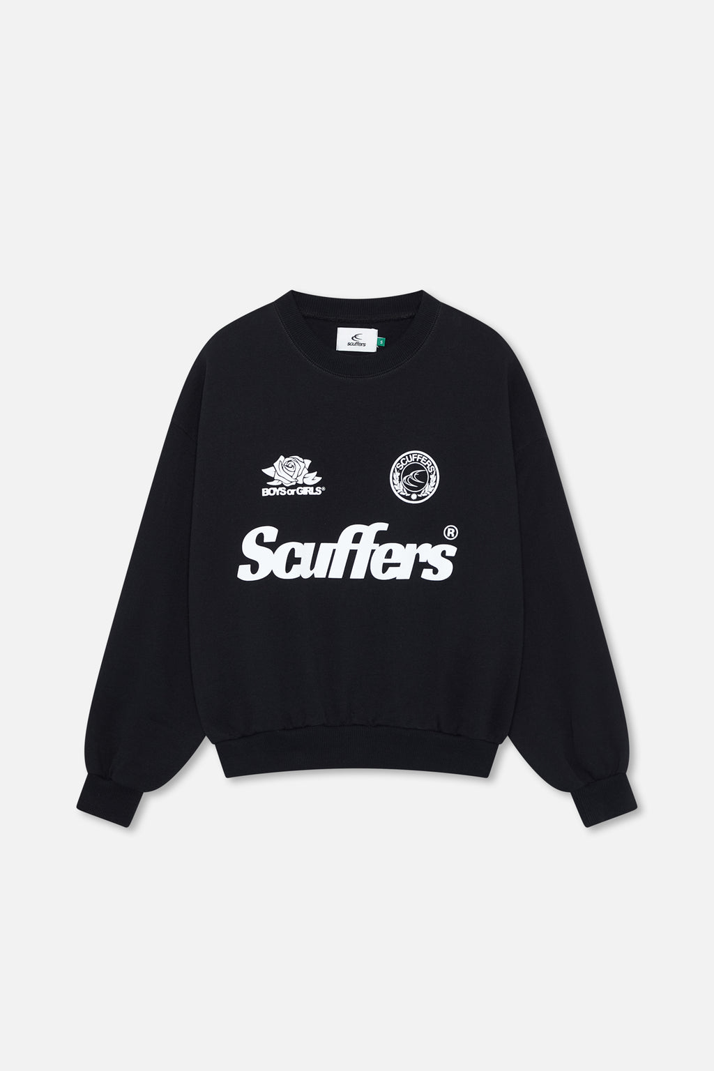 Crewnecks Scuffers Pearl Crewneck Negros | 52349FEMJ