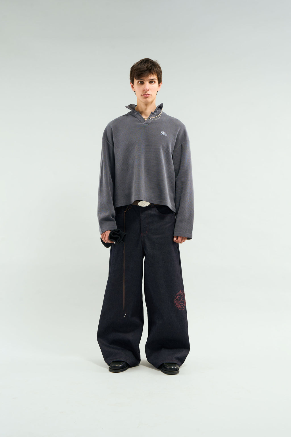 Denim Pants Scuffers Bimbo Pants Vino Oscuro | 12607JINA
