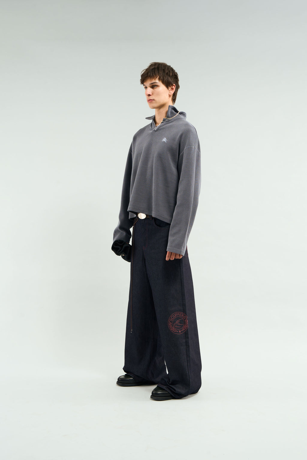 Denim Pants Scuffers Bimbo Pants Vino Oscuro | 12607JINA