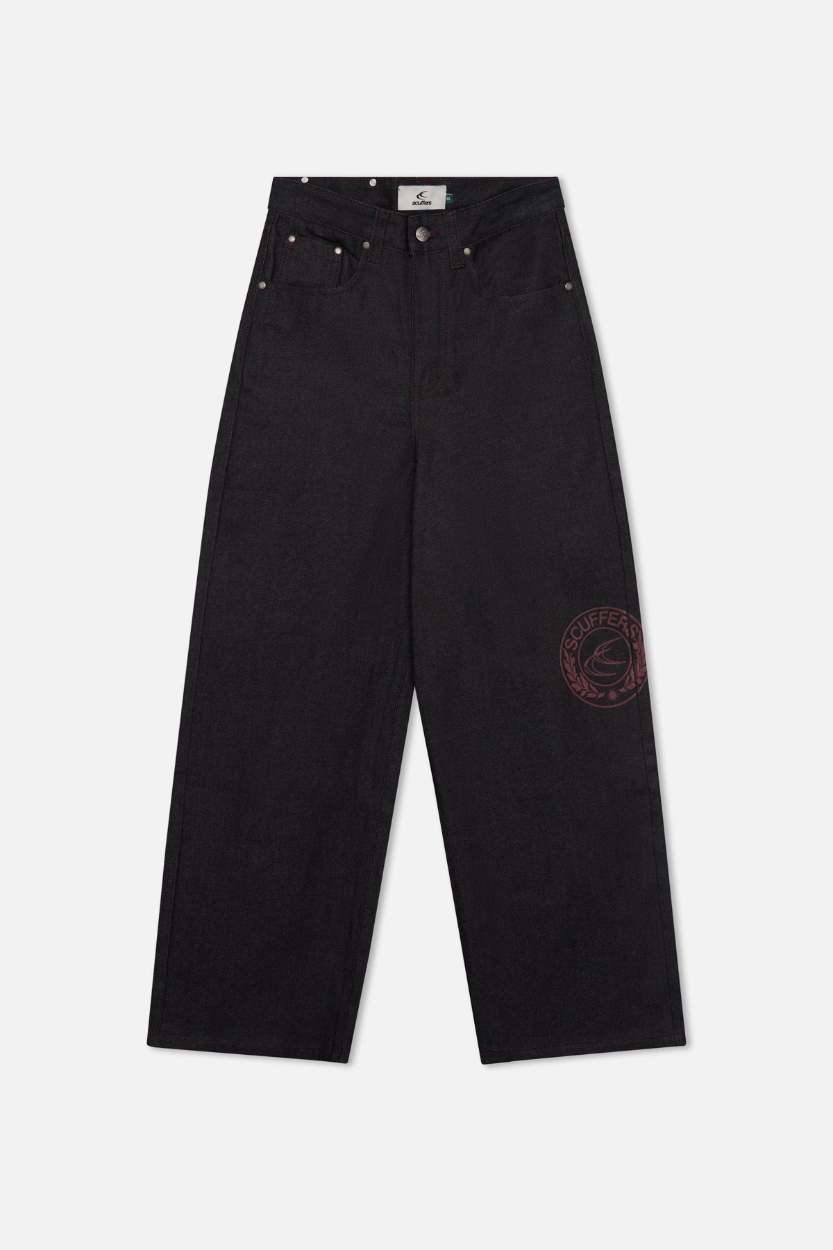 Denim Pants Scuffers Bimbo Pants Vino Oscuro | 12607JINA
