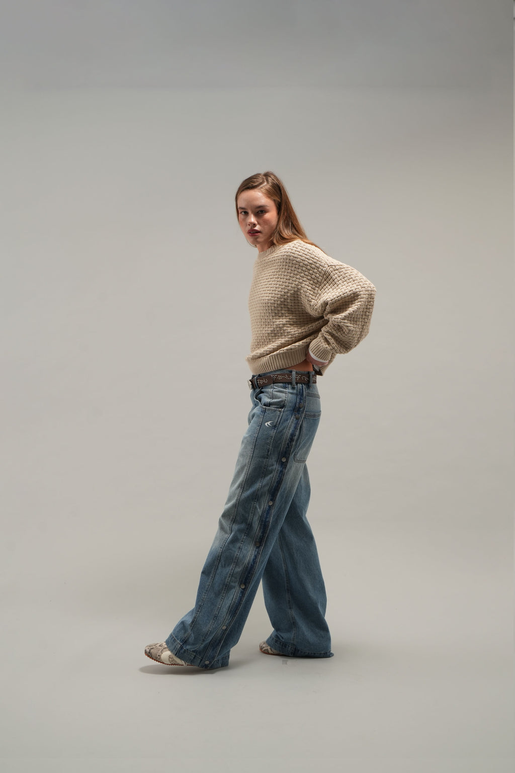 Denim Pants Scuffers Hotel Pants Azules | 06231EQYN