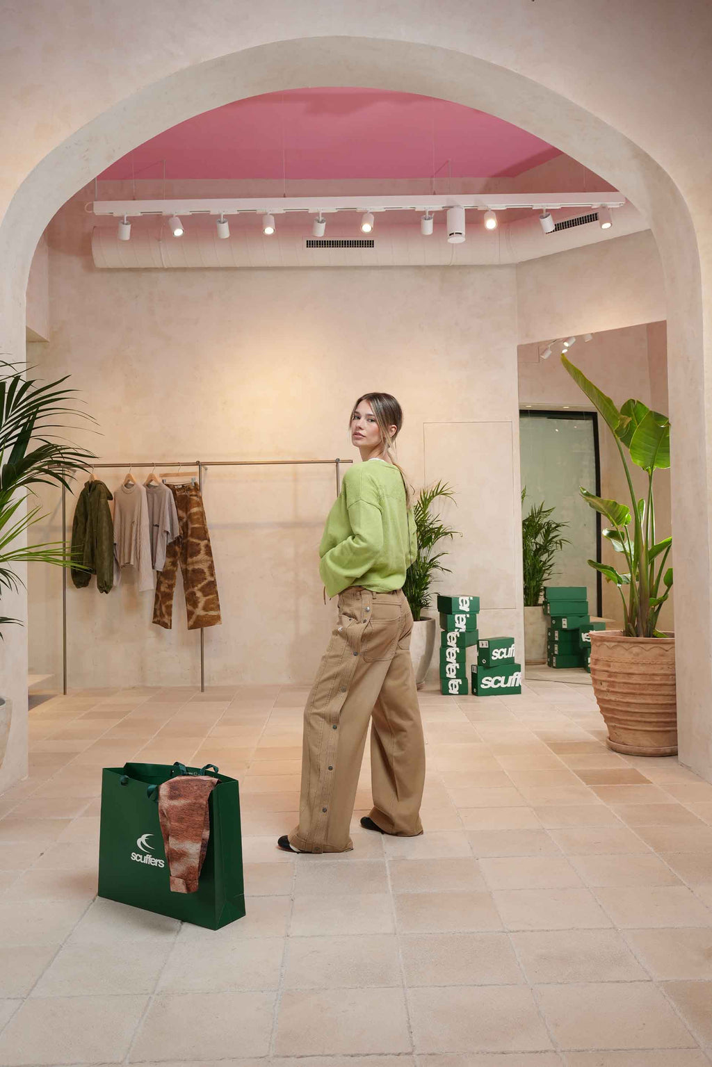 Denim Pants Scuffers Hotel Pants Camel | 21986ZNMB
