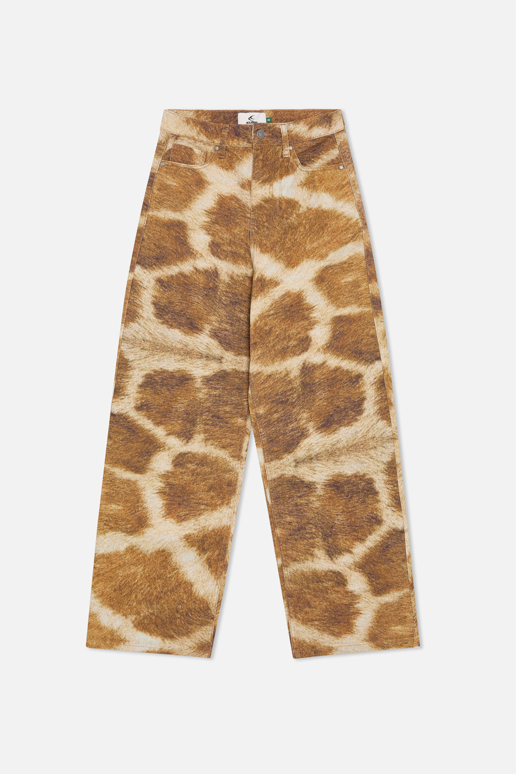 Denim Pants Scuffers Jumbo Pants Giraffe | 41809JGFX