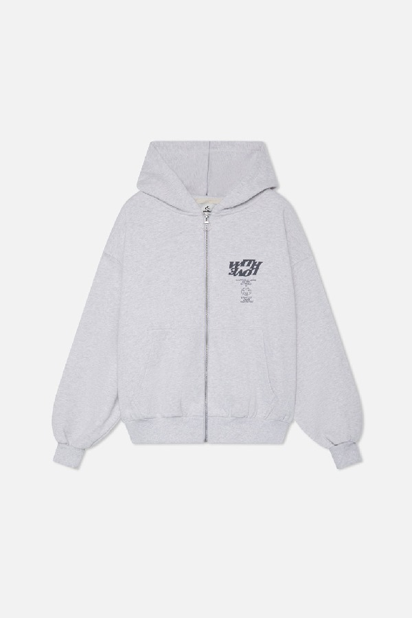 Hoodies Scuffers Beauty Zipped Grises Claro | 94072OYQL