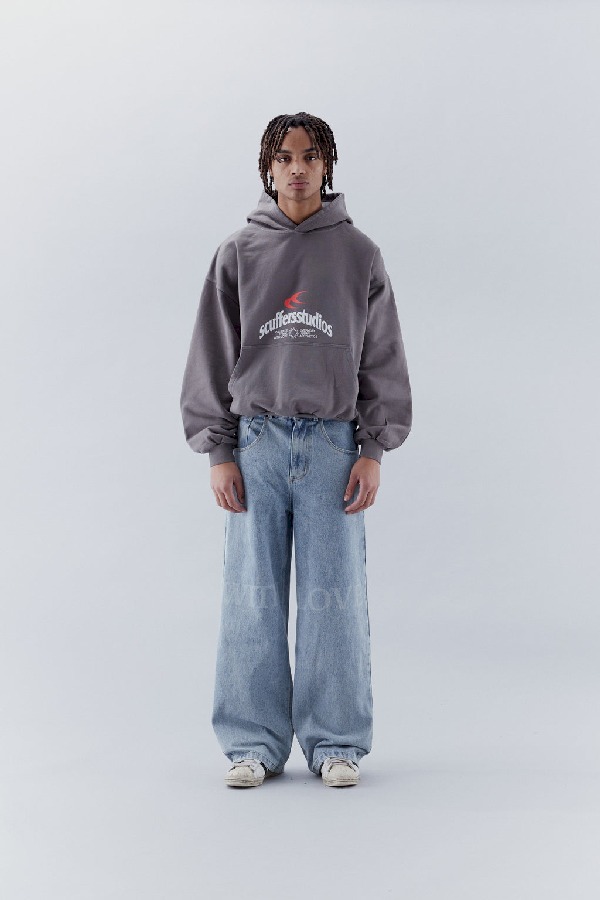 Hoodies Scuffers CFW Grises | 59860KNAS