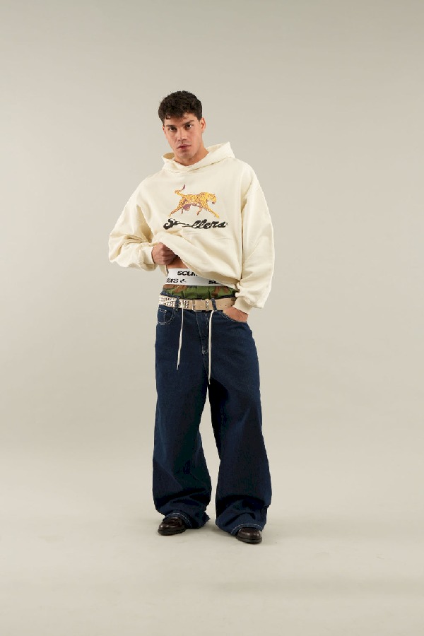 Hoodies Scuffers Cheetah Ecru | 80217JVDU