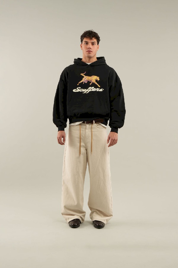 Hoodies Scuffers Cheetah Negros | 52016WXRD