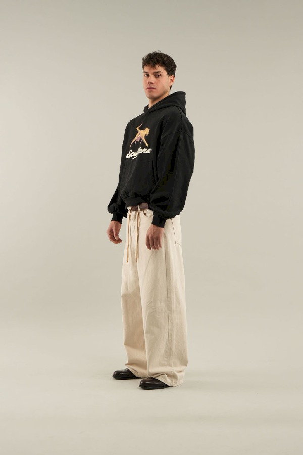 Hoodies Scuffers Cheetah Negros | 52016WXRD