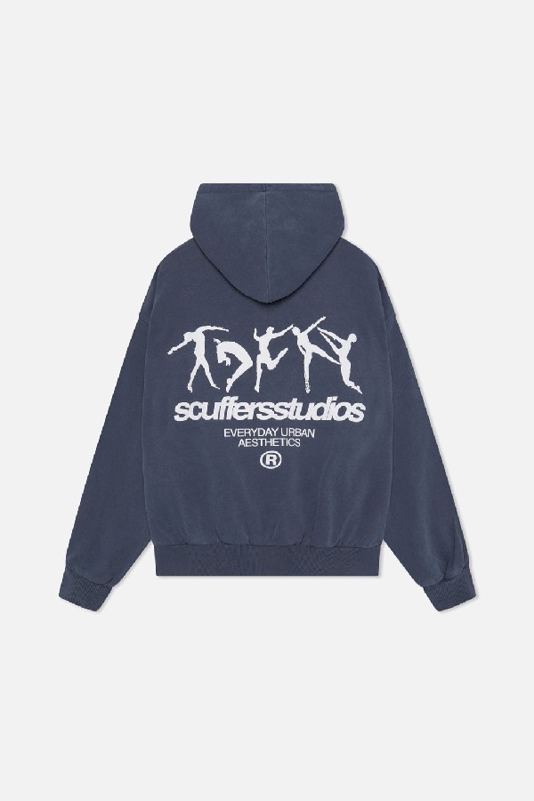 Hoodies Scuffers Dancing Azul Marino | 09837YWHT