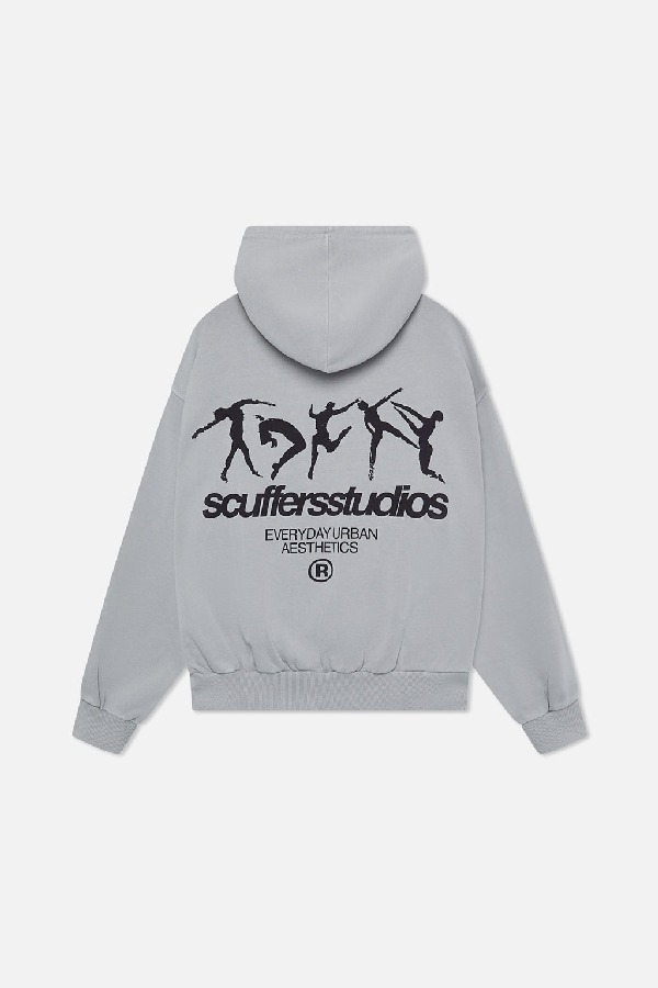 Hoodies Scuffers Dancing Grises | 09175JFAG